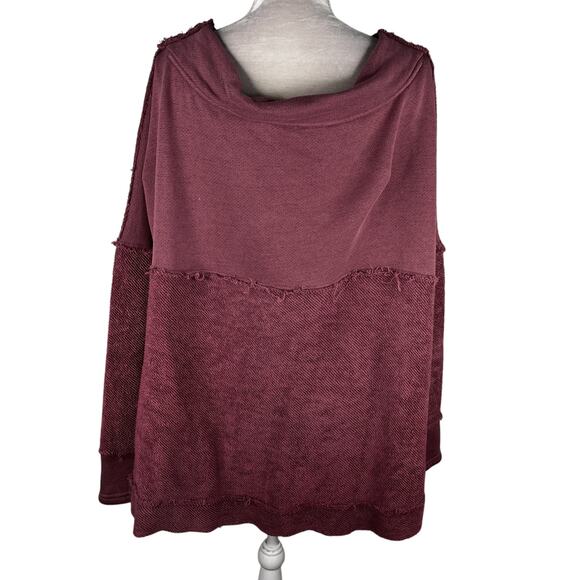 Free People Otto Slouchy Sweatshirt Tunic Oversized Jasper Rose M - Picture 3 of 12